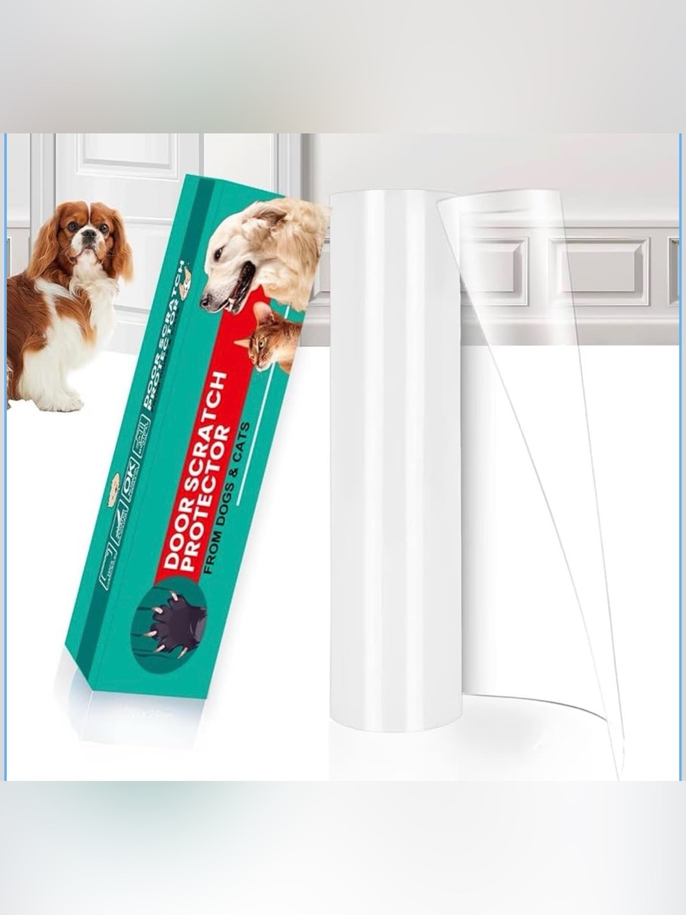 Clear Door Scratch Protector Film for Pets